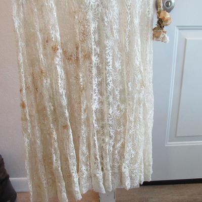 Antique 1920s Flapper Style All Lace Dress, Read Description
