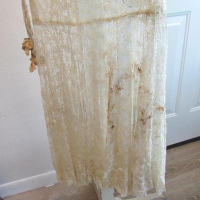 Antique 1920s Flapper Style All Lace Dress, Read Description