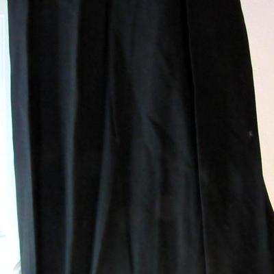 Vintage Black Dress With Large Buttons and Belt, Nice Dress, See All Photos