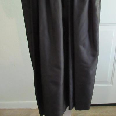 Vintage Black Dress With Gold Sequin and Bead Neckline Trim