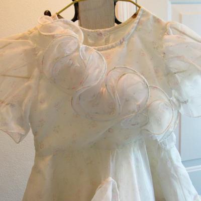 Vintage Fancy Small Girls Party Dress