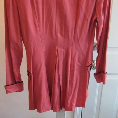 Vintage 1980s Ladies Pink Blazer Type Top, LaBelle Label