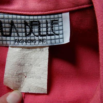 Vintage 1980s Ladies Pink Blazer Type Top, LaBelle Label