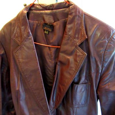 Older 1980s Ladies Leather Jacket, Opera Montreal, NY Label