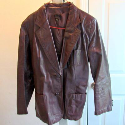 Older 1980s Ladies Leather Jacket, Opera Montreal, NY Label