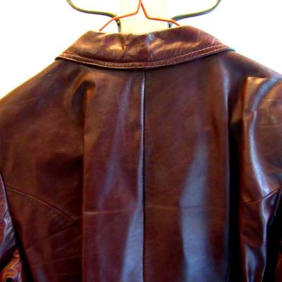Older 1980s Ladies Leather Jacket, Opera Montreal, NY Label