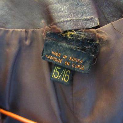 Older 1980s Ladies Leather Jacket, Opera Montreal, NY Label