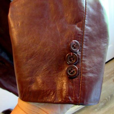 Older 1980s Ladies Leather Jacket, Opera Montreal, NY Label