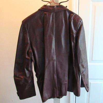 Older 1980s Ladies Leather Jacket, Opera Montreal, NY Label