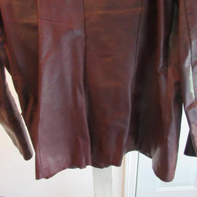 Older 1980s Ladies Leather Jacket, Opera Montreal, NY Label