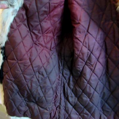 Vintage Ladies Multi Colored Rabbit Fur Jacket