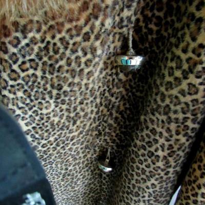 Vintage Ladies Long Coat, Fur Collar and Hem