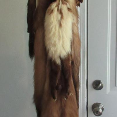 Vintage Four Pelt Long Mink Fur Stole