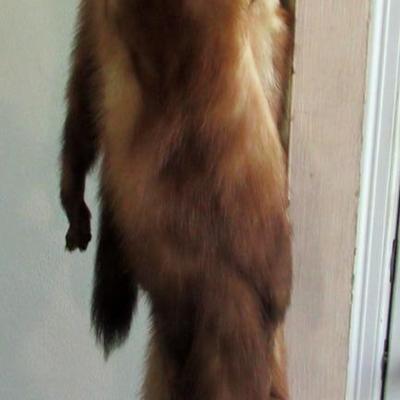 Vintage Four Pelt Long Mink Fur Stole