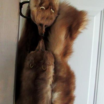 Vintage Four Pelt Long Mink Fur Stole
