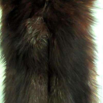Vintage Long 2 Body Animal Fur Stole, Possibly Fox?