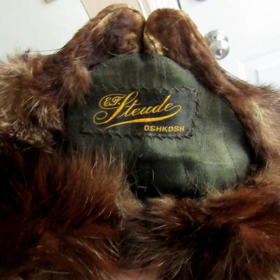 Vintage Long 2 Body Animal Fur Stole, Possibly Fox?