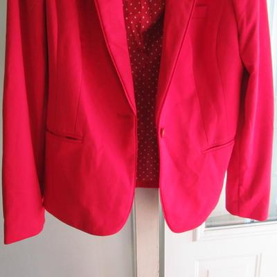 Women's Red Blazer, The Limited, all/Large, Nice Shape