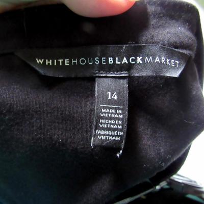Women's Black Short Blazer, White House Black Market, Size 14
