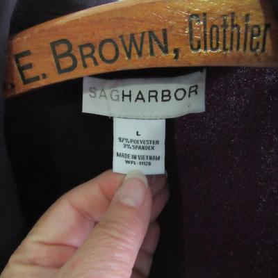 Women's Black Blazer/Jacket, Size L, Sag Harbor
