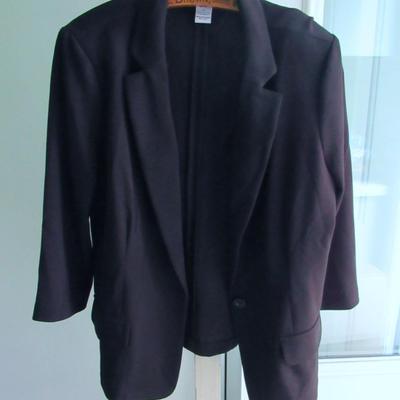 Women's Black Blazer/Jacket, Size L, Sag Harbor