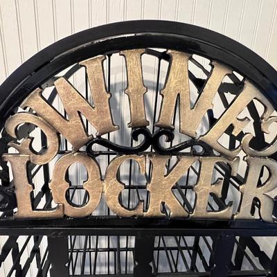 Lot# 235 Beautiful Cast Iron Wine Locker