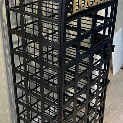 Lot# 235 Beautiful Cast Iron Wine Locker
