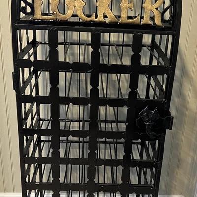 Lot# 235 Beautiful Cast Iron Wine Locker