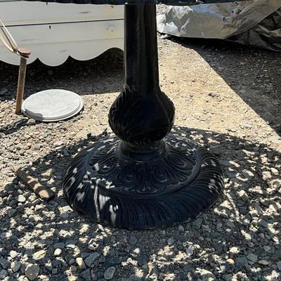 Lot# 237 Beautiful Black Wrought Iron Patio Table