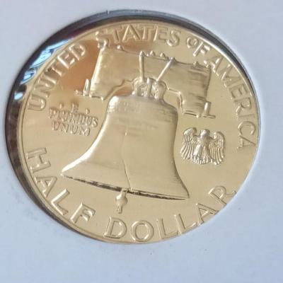LOT 21 1961 PROOF BENJAMIN FRANKLIN HALF DOLLAR