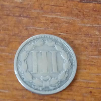 LOT 23 1867 3 CENT NICKEL