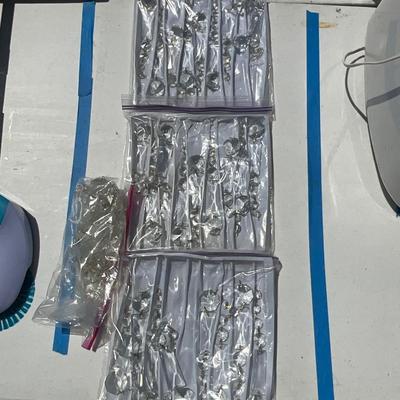 Lot# 250 Vintage Crystal Chandelier Pieces