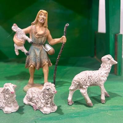 Vintage FONTANINI Nativity Set Italy Depose Nativity Set