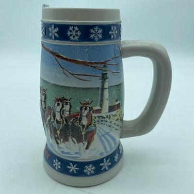 1995 Budweiser Holiday beer stein