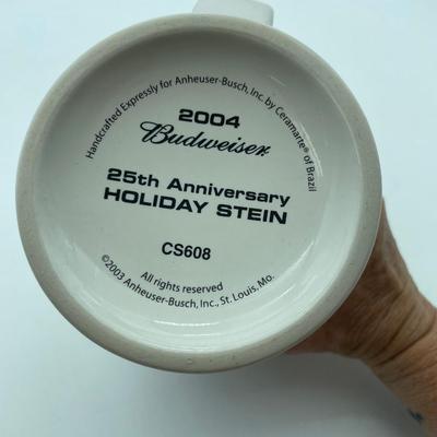 2004-25th Anniv Budweiser beer stein