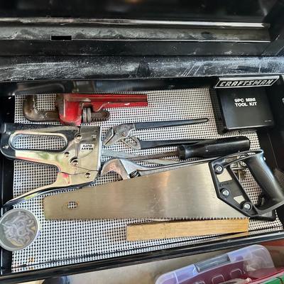 Black Craftman's tool drawer set w/ tools