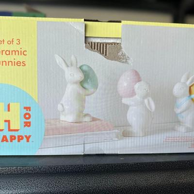 Cermaic Bunnies Set of 3