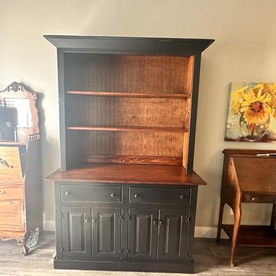 Amish Hutch & Amish Cubby Shelf