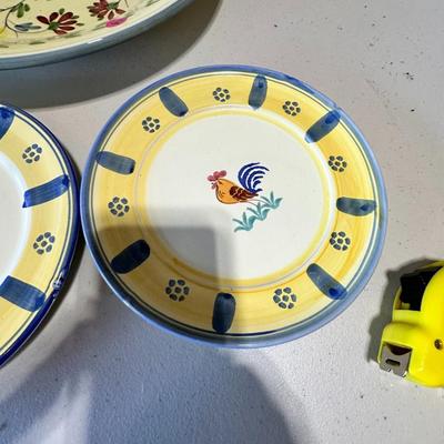 Rooster Platter, 2 plates
