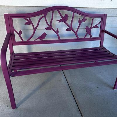 Maroon Bench