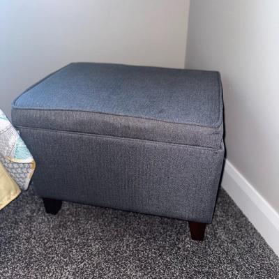 Grey Foot Ottoman