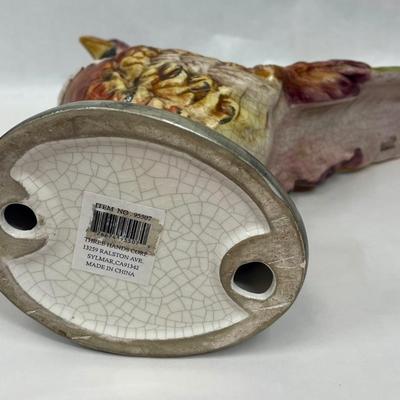 Large Colorful Porcelain Pheasant Figure