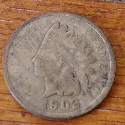 LOT 36 1902 INDIAN HEAD PENNY