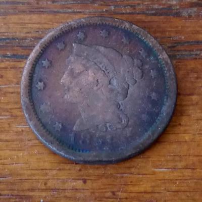LOT 38 1851 LARGE CENT