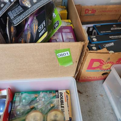 Large Lot of Household Light Bulbs Many types and sizes