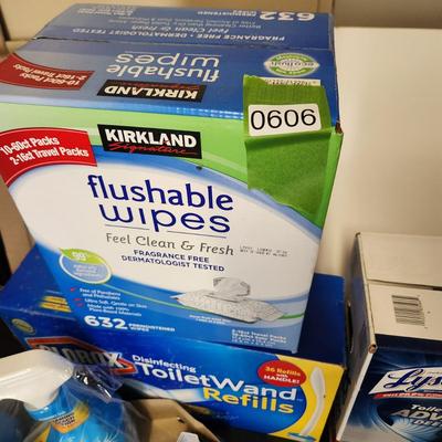 Household Cleaning Lot Wipes Toilet Wand Lysol Scrubbing Bubbles