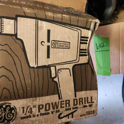 Box Lot of Tools Stanley Saw Drill Sharpener Skil 4235 Variable Speed Corded Electric Jigsaw