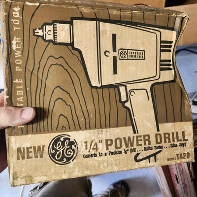 Box Lot of Tools Stanley Saw Drill Sharpener Skil 4235 Variable Speed Corded Electric Jigsaw