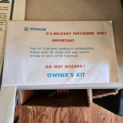 Pioneer SX-440 Receiver with Manual Paperwork