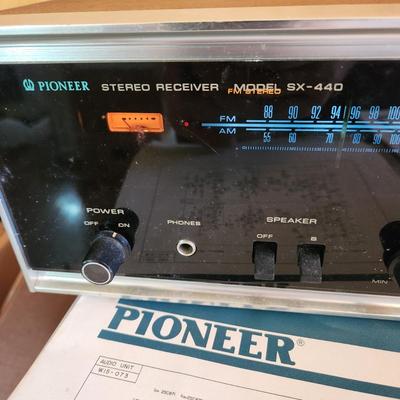Pioneer SX-440 Receiver with Manual Paperwork
